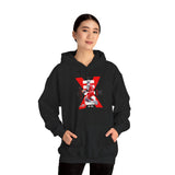 Air Ascent Unisex Hoodie Heavy Blend Motivational Streetwear Bold Red Black Athletic Design Premium Comfort Warm Hustle Fashion For Dreamers Achievers And Everyday Warriors