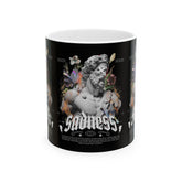 Sadness Ceramic Mug Coffee Cup Greek Statue Art Design Emotional Aesthetic Gothic Vintage Streetwear Artistic Expression Unique Gift For Art Lovers