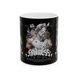 Sadness Ceramic Mug Coffee Cup Greek Statue Art Design Emotional Aesthetic Gothic Vintage Streetwear Artistic Expression Unique Gift For Art Lovers