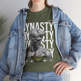 Dynasty Statue Graphic Unisex Heavy Cotton Tee Greek Sculpture Butterfly Streetwear Art Inspired T Shirt
