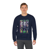 Comic Chaos Halftone Art Unisex Heavy Blend Crewneck Sweatshirt Bold Graphic Streetwear Pullover Premium Vintage Design Warm Cozy Fleece Everyday Wear Perfect Gift for Art Lovers and Urban Culture...