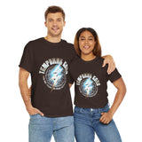 Temporal Echo Lightning Globe Graphic Unisex Heavy Cotton Tee Bold Streetwear Past Present Future Inspired T-Shirt