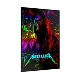 Reaper Of Neon Flames Poster Dark Neon Skull Wall Art Cosmic Energy Illustration Premium Matte Print For Home Studio Office And Urban Spaces