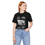 Futuristic Retro Sci Fi Time Travel Car Blueprint Art Unisex Heavy Cotton Tee Premium Streetwear For Vintage Car Lovers Collectors And Enthusiasts