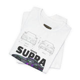 Graffiti Street Art A90 Tuner Car Graphic Unisex Heavy Cotton Tee for Drift Fans Performance Lovers and Urban Streetwear Style