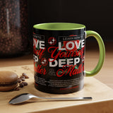 Love Yourself Deep Accent Coffee Mug 11oz 15oz Self Love Motivational Quote Cup Rose Graphic Positive Affirmation Daily Inspiration Empowerment Gift Mug