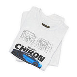 Bugatti Chiron Hypercar Side Profile Graphic T Shirt Luxury Supercar Automotive Streetwear Unisex Heavy Cotton Tee High Performance Motorsport Lifestyle Gift For Car Lovers Exotic Car Fans