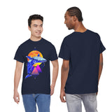 Ballena Cosmic Whale Art Unisex Heavy Cotton Tee Vibrant Geometric Ocean Design Premium Streetwear T Shirt Bold Marine Life Artwork Soft Comfortable Fit Perfect Gift for Nature Lovers and Creative...