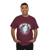 Temporal Echo Lightning Globe Graphic Unisex Heavy Cotton Tee Bold Streetwear Past Present Future Inspired T-Shirt