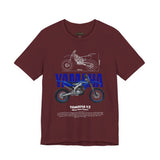 YZ Motocross Dirt Bike Blueprint Graphic Unisex Heavy Cotton Tee Off Road Racing Inspired Streetwear Gift for Riders and Bike Lovers