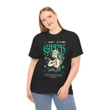 I Don’t Care True Freedom Angel Unisex Heavy Cotton Tee Gothic Cherub Graphic Bold Motivational Streetwear Aesthetic Statement T Shirt