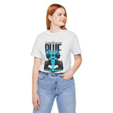 Blue Formula Race Car Graphic Unisex Heavy Cotton Tee High Speed Streetwear for Motorsport Fans and Racing Lifestyle Enthusiasts