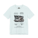 Futuristic Retro Sci Fi Time Travel Car Blueprint Art Unisex Heavy Cotton Tee Premium Streetwear For Vintage Car Lovers Collectors And Enthusiasts