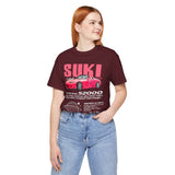 Pink Custom Roadster Blueprint Art Unisex Heavy Cotton Tee Retro Tuner Inspired Streetwear Graphic Shirt for Car Lovers and Daily Casual Wear
