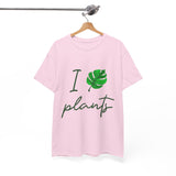 I Love Plants Unisex Heavy Cotton Tee Eco Friendly Botanical Leaf Nature Lover Green Gardening T Shirt Sustainable Plant Parent Gift For Gardeners