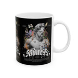 Sadness Ceramic Mug Coffee Cup Greek Statue Art Design Emotional Aesthetic Gothic Vintage Streetwear Artistic Expression Unique Gift For Art Lovers