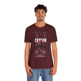 CX 250R Motocross Blueprint Graphic Tee Dirt Bike Racing Motorcycle T Shirt For Riders Off Road Enthusiasts Streetwear Gift For Bikers Motorsport Fans