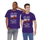 Shelby Red High Performance Muscle Coupe Blueprint Unisex Heavy Cotton Tee Retro Car Art Streetwear Gift for Gearheads Daily Wear Car Lovers Apparel