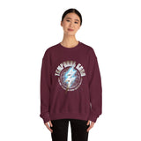 Temporal Echo Lightning Globe Graphic Unisex Heavy Blend Crewneck Sweatshirt Futuristic Sci-Fi Streetwear Pullover