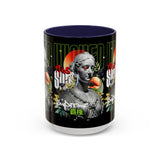 Wicked Supreme Accent Coffee Mug 11oz 15oz Statue Art Graphic Cup Supreme Inspired Streetwear Bust Design Bold Daily Motivation Ceramic Gift Drinkware