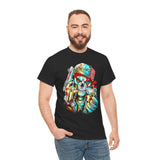 Skeleton Hustler Unisex Heavy Cotton Tee Bold Streetwear Graphic T-Shirt For Hustlers, Dreamers, And Fearless Go-Getters
