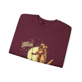 Lunar Legacy Astronaut Art Unisex Heavy Blend Crewneck Sweatshirt Bold Space Exploration Graphic Streetwear Pullover Premium Cosmic Design Soft Fleece Warm Comfortable Everyday Wear Perfect Gift for...