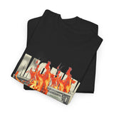 Money Is Not Just Currency Burning Dollar Graphic Unisex Heavy Cotton Tee Hustler Streetwear Motivational Cash Fire Design