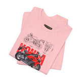 Honda CBR Superbike Blueprint Racing Motorcycle Graphic Tee Sport Bike Track Design T Shirt For Riders Speed Lovers Motorsport Streetwear Gift