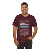 Nissan Skyline R34 GTR Inspired Illustrated JDM Performance Sports Car Graphic T Shirt Japanese Turbo Street Racing Automotive Streetwear Iconic 90s Car Culture Gift For JDM Enthusiasts
