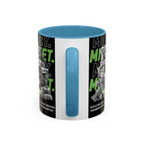 Money Mindset Accent Coffee Mug 11oz 15oz Motivational Hustle Grind Wealth Entrepreneur Graphic Ceramic Mug Bold Streetwear Inspired Success Lifestyle Cup