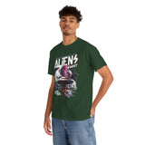 Aliens Exist UFO Graphic Unisex Heavy Cotton Tee Sci Fi Streetwear T Shirt Extraterrestrial Space Alien Design