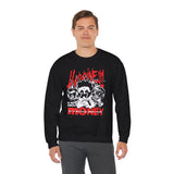 Happiness Is Not About Money Graphic Unisex Heavy Blend Crewneck Sweatshirt Bold Motivational Streetwear Pullover