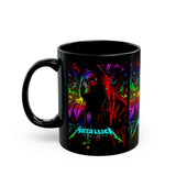 Reaper Of Neon Flames Mug 11oz 15oz Vibrant Gothic Energy Ceramic Coffee Cup Cosmic Skull Artwork Perfect Gift For Artists Dreamers And Night Rebels
