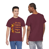 Ho’oponopono Sunflower Unisex T Shirt Healing Affirmation Tee Spiritual Gratitude Mindfulness Inspired Positive Energy Heavy Cotton Graphic Top