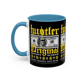 Hustler Original Money Maker Accent Coffee Mug 11oz 15oz Streetwear Bold Dollar Bill Graphic Motivational Entrepreneur Ceramic Cup