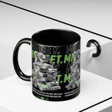 Money Mindset Accent Coffee Mug 11oz 15oz Motivational Hustle Grind Wealth Entrepreneur Graphic Ceramic Mug Bold Streetwear Inspired Success Lifestyle Cup