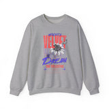 Velvet Dream The Collective Crewneck Sweatshirt Comfortable Unisex Pullover Bold Typography Graphic Artistic Streetwear Fashion Cozy Everyday Wear Perfect Gift for Creatives Dreamers and Trendsetters