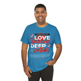 Love Yourself Deep Unisex Jersey Short Sleeve Tee Self Love Graphic T Shirt Rose Motivational Quote Streetwear Positive Affirmation Fashion Mindset Inspired Apparel