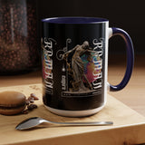 Sculptural Future Statue Art Accent Coffee Mug 11oz 15oz Greek Goddess Cosmic Abstract Splash Bold Artistic Streetwear Ceramic Cup