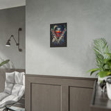 Fearless Grin Street Clown Poster Bold Urban Wall Art Design Neon Chaos Energy Artwork For Creative Minds Gamers And Street Culture Lovers