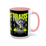 Praise Angel Statue Graphic Ceramic Mug Gothic Spiritual Coffee Tea Cup Bold Streetwear Design