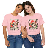 Beauty of Art Floral Collage Unisex Jersey Short Sleeve Tee Vintage Aesthetic Graphic Fashion Artistic Statement Streetwear T Shirt