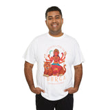 Goddess The Mother Durga T Shirt Divine Shakti Devi Maa Graphic Tee Navratri Durga Puja Festival Wear Hindu Spiritual Devotional Unisex Cotton Casual Streetwear Gift For Devotees