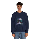 Space Exploration Crewneck Sweatshirt Unisex Heavy Blend Pullover Galaxy Earth Spaceship Astronomy Inspired Cosmic Science Lover Nerd Geek Astronaut Top