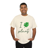 I Love Plants Unisex Heavy Cotton Tee Eco Friendly Botanical Leaf Nature Lover Green Gardening T Shirt Sustainable Plant Parent Gift For Gardeners