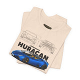 Exotic Blue Supercar Roadster Blueprint Art Unisex Heavy Cotton Tee Premium Streetwear Car Enthusiast Gift Performance Inspired Design Shirt