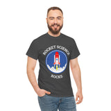 Rocket Science Rocks Unisex Heavy Cotton Tee Space Exploration T Shirt Astronomy STEM Education Science Lover Gift Astronaut Geek Nerd Graphic Top
