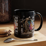 Sculptural Future Statue Art Accent Coffee Mug 11oz 15oz Greek Goddess Cosmic Abstract Splash Bold Artistic Streetwear Ceramic Cup