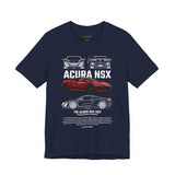 Japanese Hybrid Supercar Inspired Graphic T Shirt Modern NSX Style Performance Car Art Automotive Streetwear Unisex Tee High Speed Racing Lifestyle Shirt for Car Enthusiasts