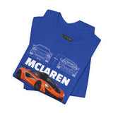 Orange Hypercar Blueprint Unisex Heavy Cotton Tee High Detail Automotive Art Streetwear Graphic for Car Enthusiasts and Daily Wear